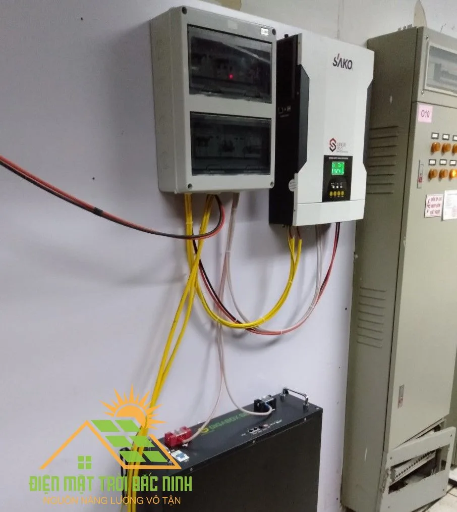 Hệ thống điện năng lượng mặt trời nhà máy, tại Quế Võ, Bắc Ninh